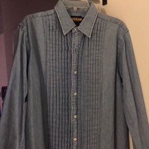 Rugby Ralph Lauren Chambray Tuxedo Shirt
